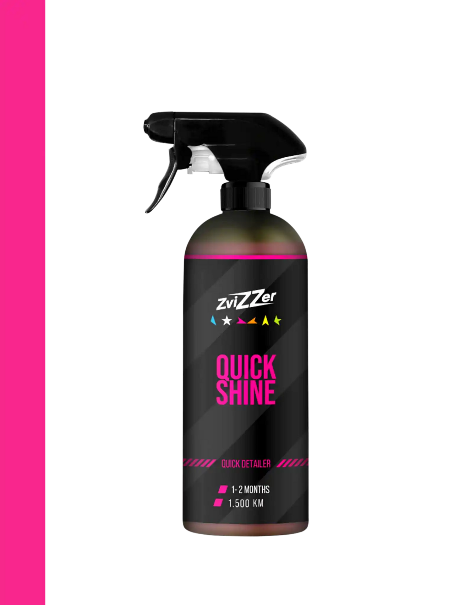 Zvizzer Quick Shine 500ml quick detailer and surface sealant bottle.
