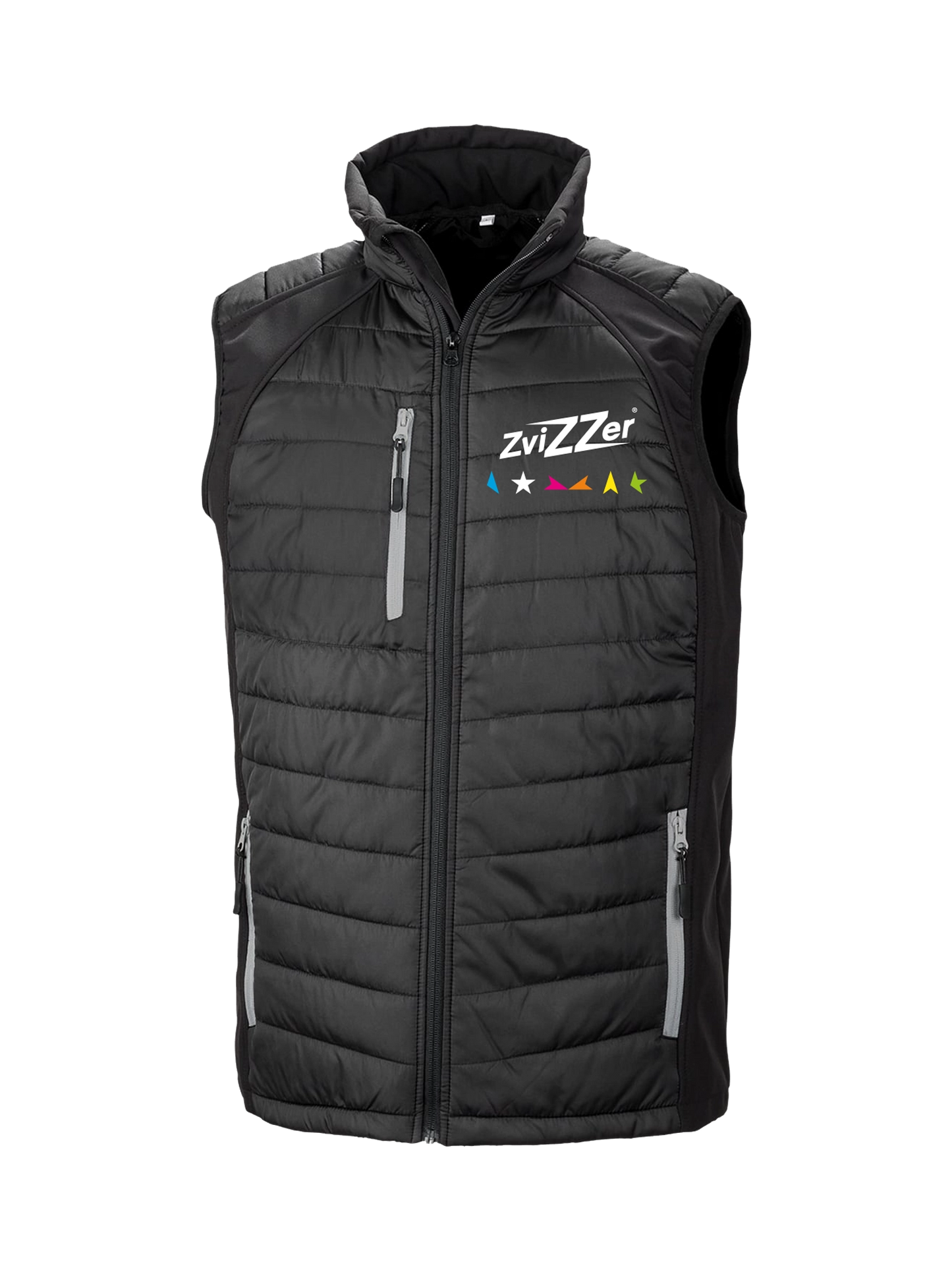 Zvizzer Black Padded Softshell Gilet Unisex)