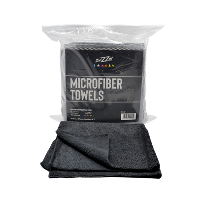 Zvizzer utility microfibre cloth - black - pack of 10