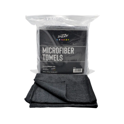 Zvizzer utility microfibre cloth - black - pack of 10