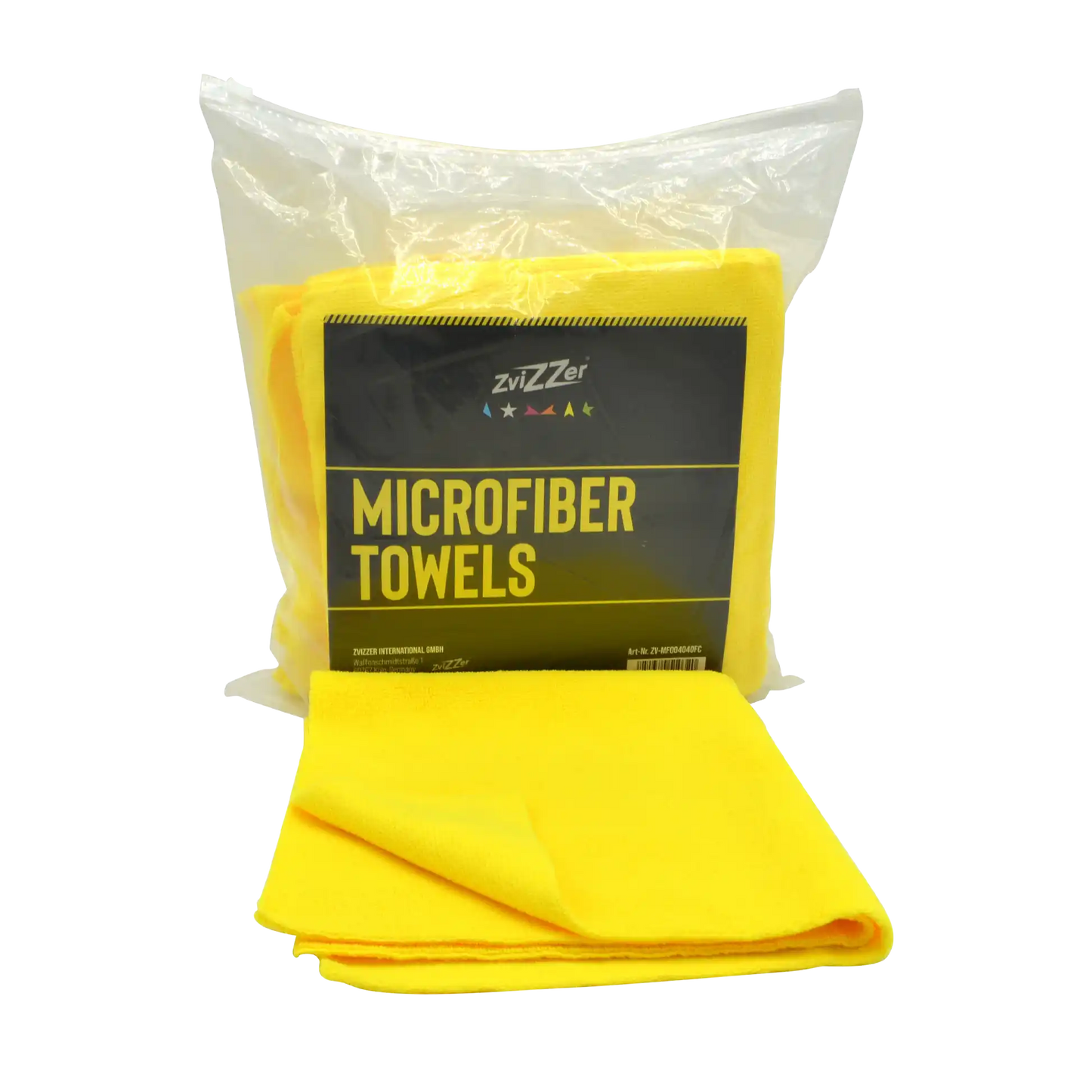Zvizzer Fine Cut microfibre cloth - yellow - pack of 10