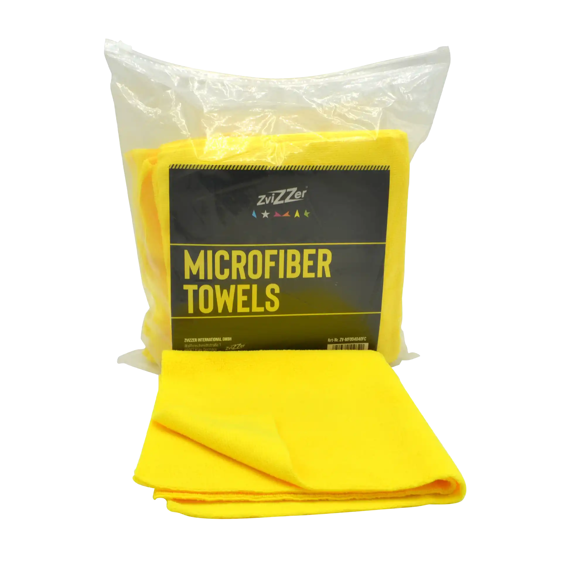 Zvizzer Fine Cut microfibre cloth - yellow - pack of 10