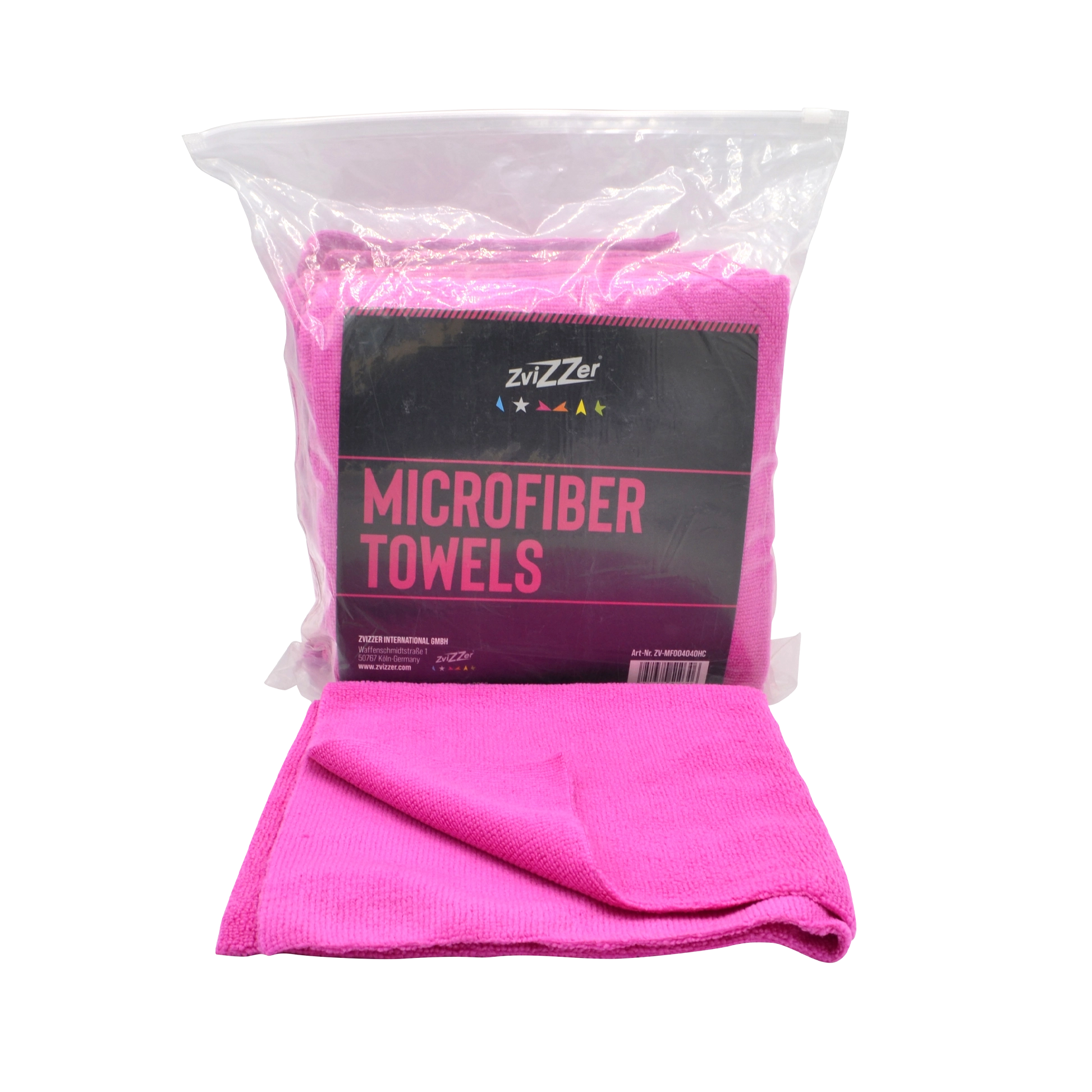 Zvizzer Mircrofiber Cloth 40x40 cm - Pack of 10 - black