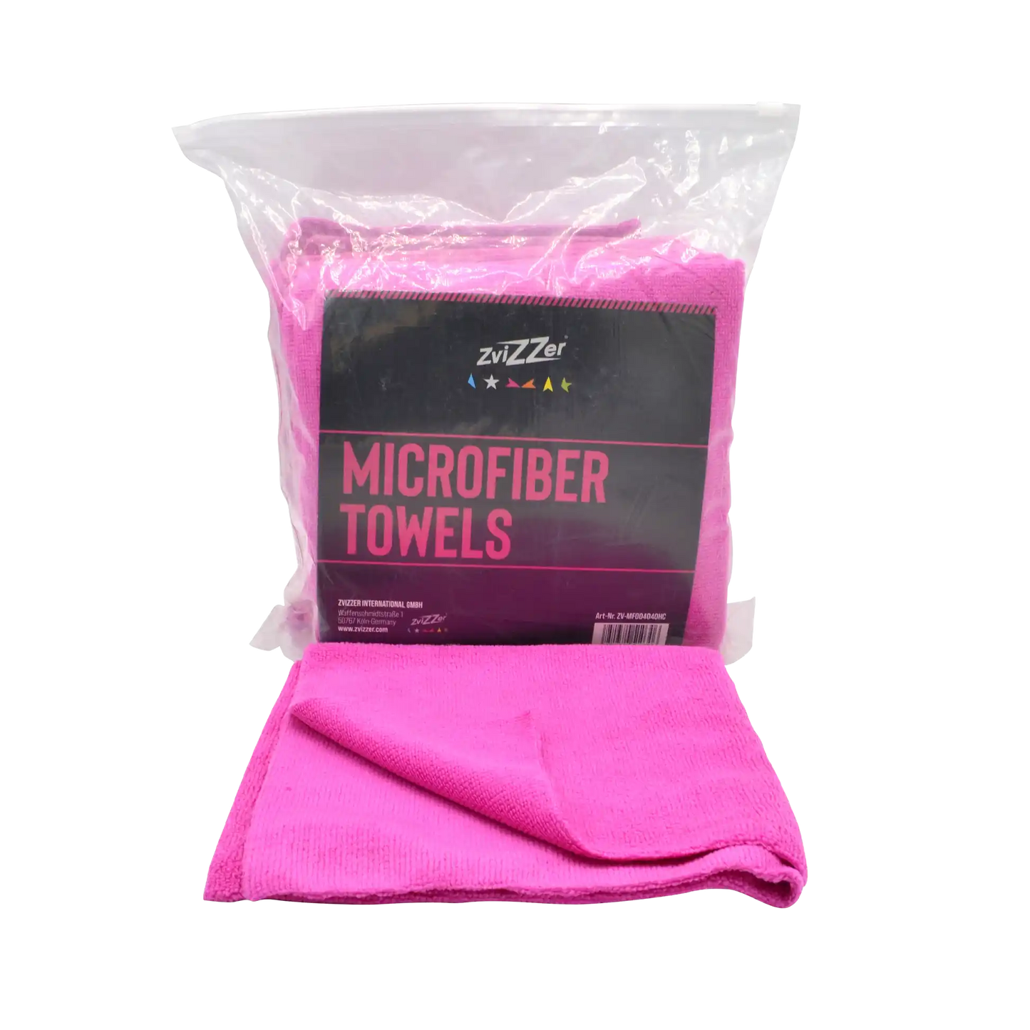 Zvizzer Heavy Cut microfibre cloth - red - pack of 10