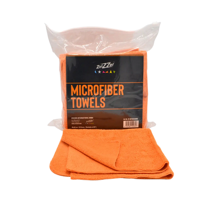 Zvizzer Medium Cut microfibre cloth - orange - pack of 10