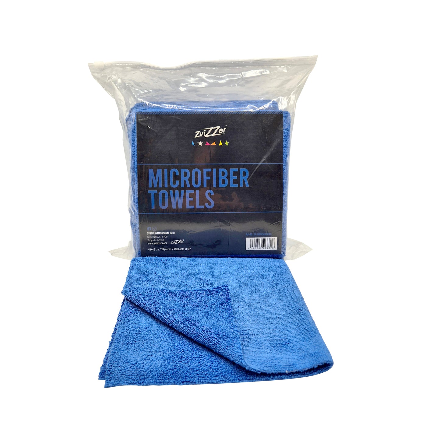 Zvizzer Microfibre Cloth 40X40cm/300 GSM - 10pcs - Navy Blue