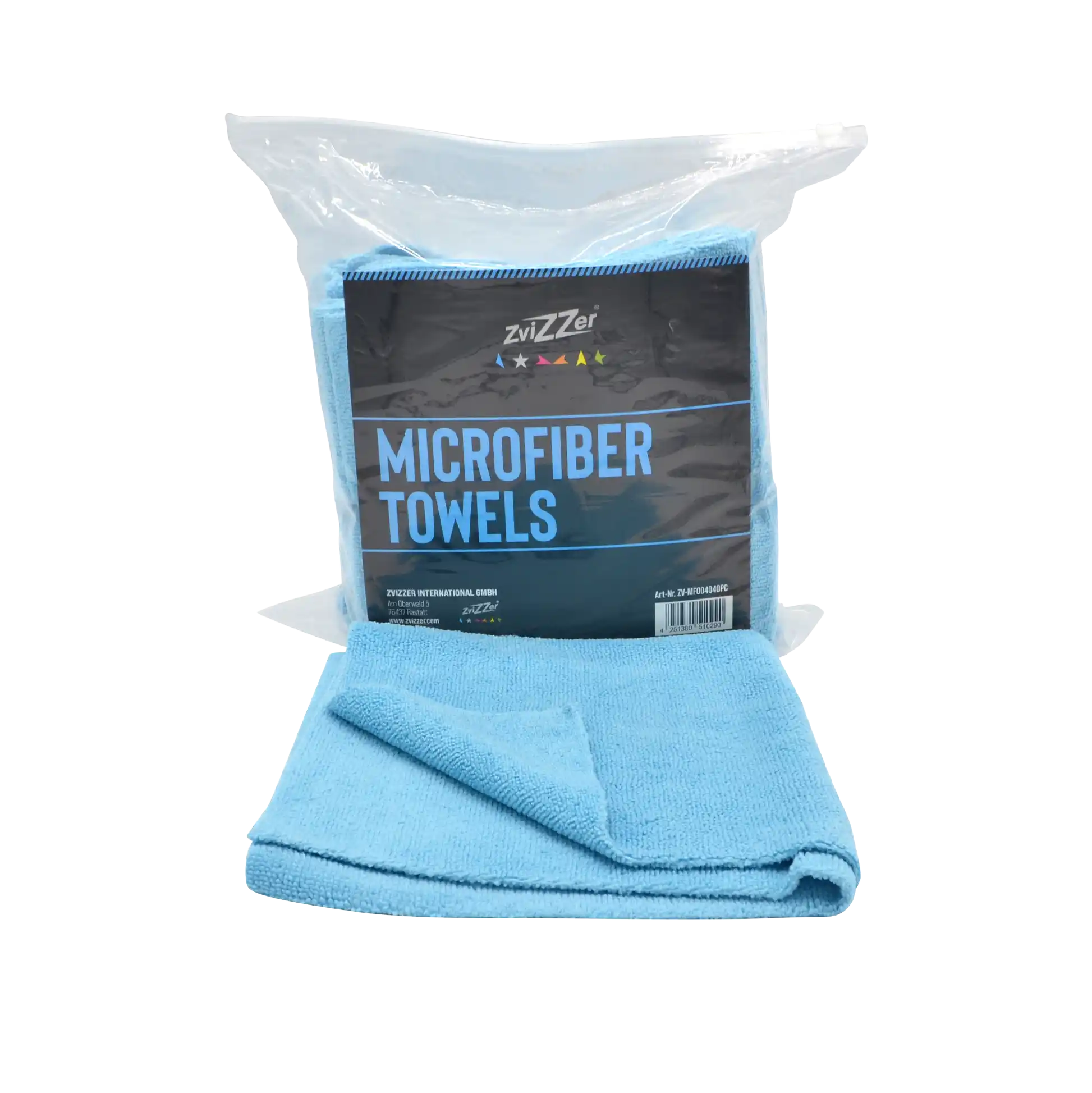 Zvizzer Pre Cut microfibre cloth - blue - pack of 10