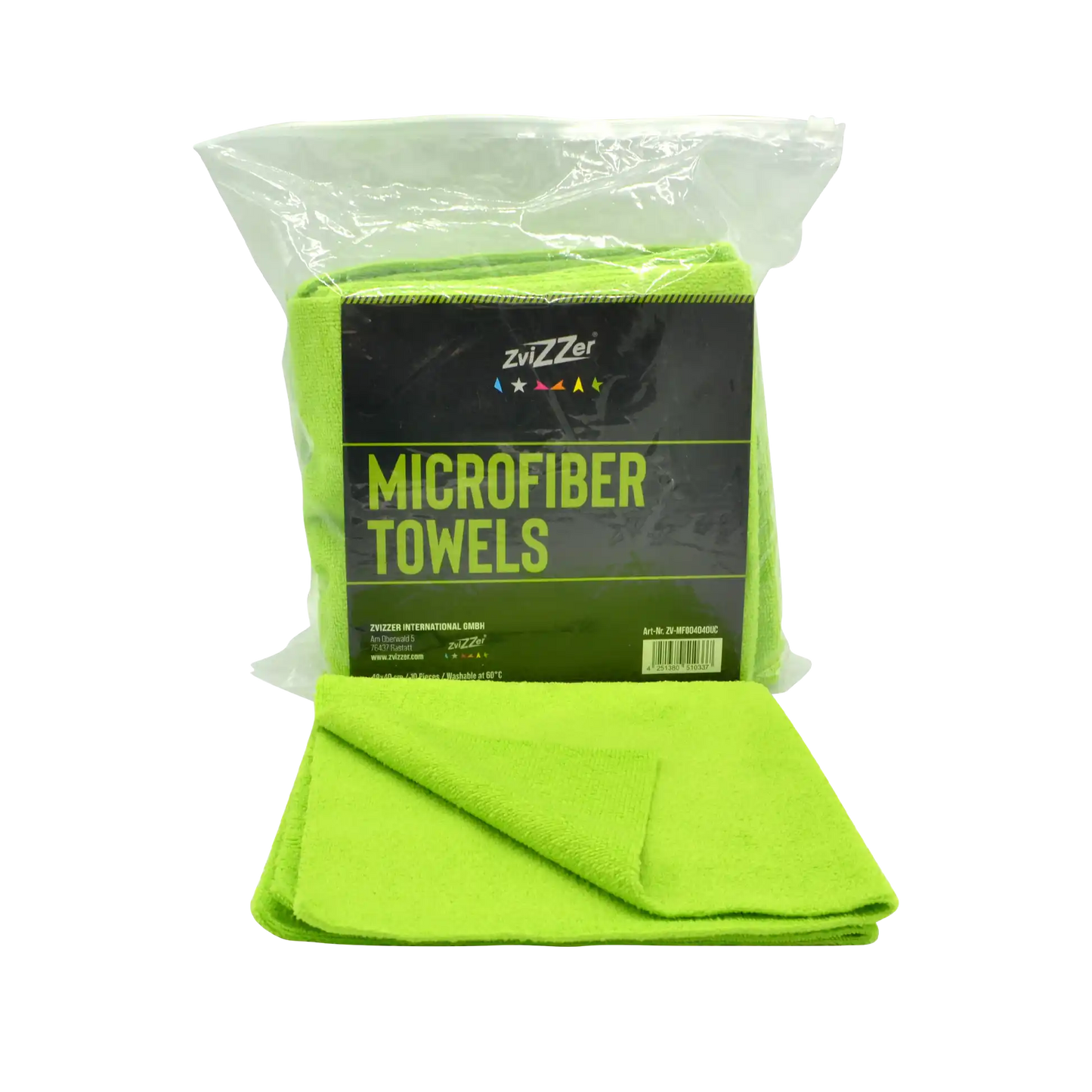 Zvizzer Ultra Cut microfibre cloth - green - pack of 10