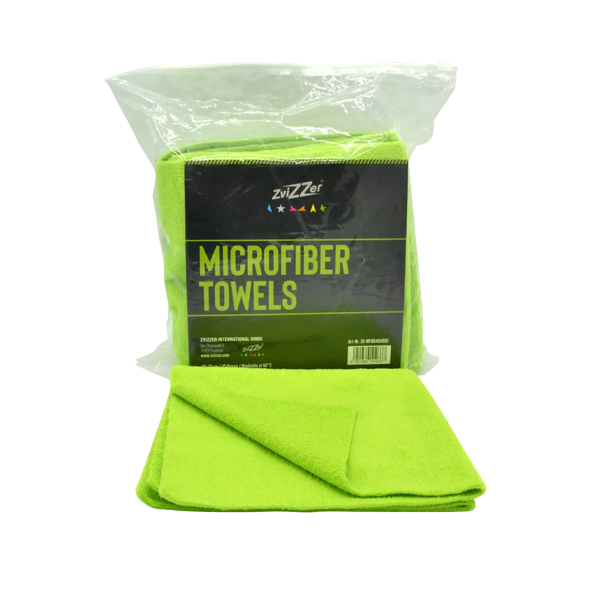 Zvizzer Ultra Cut microfibre cloth - green - pack of 10