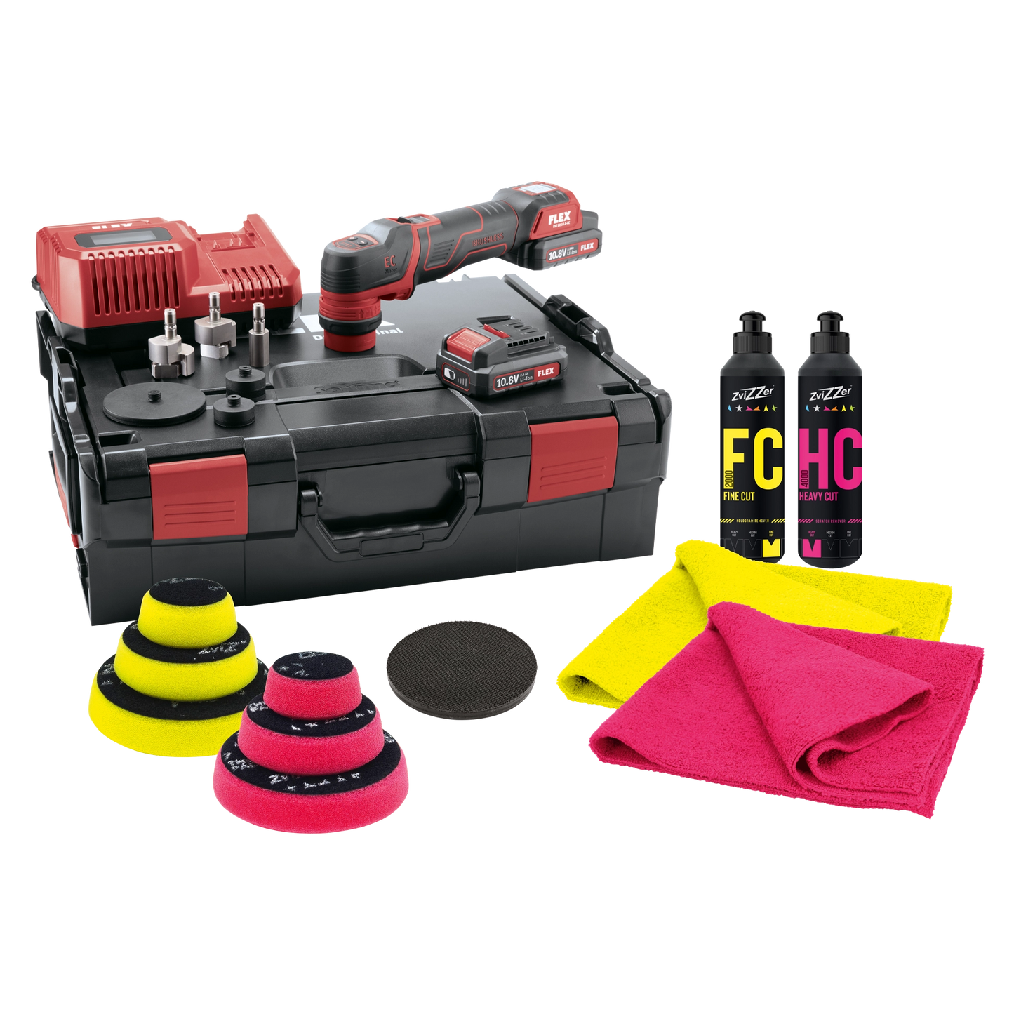 Zvizzer 1",2" & 3" Polishing Kit with PXE 80 set - Detailing