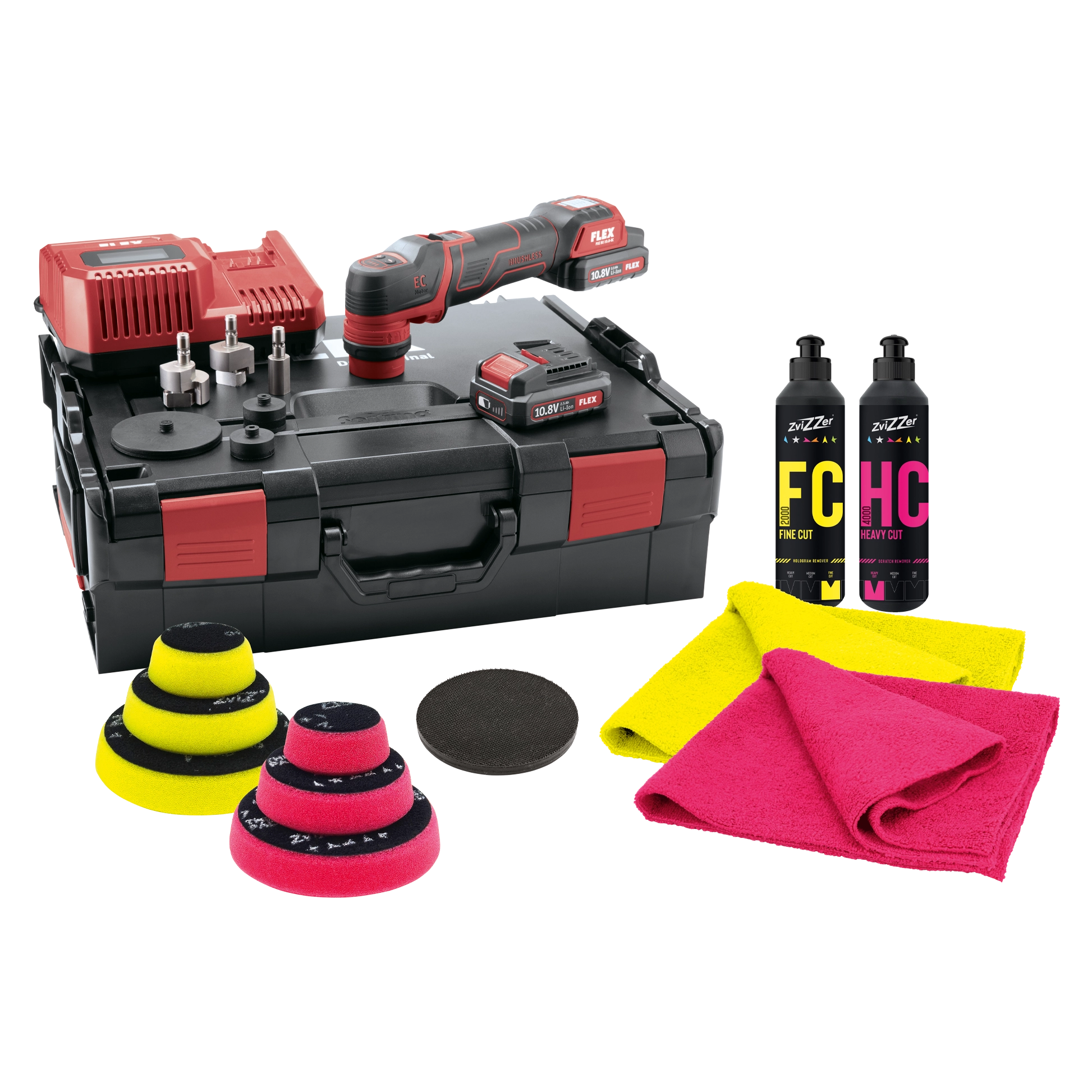 Zvizzer 1",2" & 3" Polishing Kit with PXE 80 set - Detailing