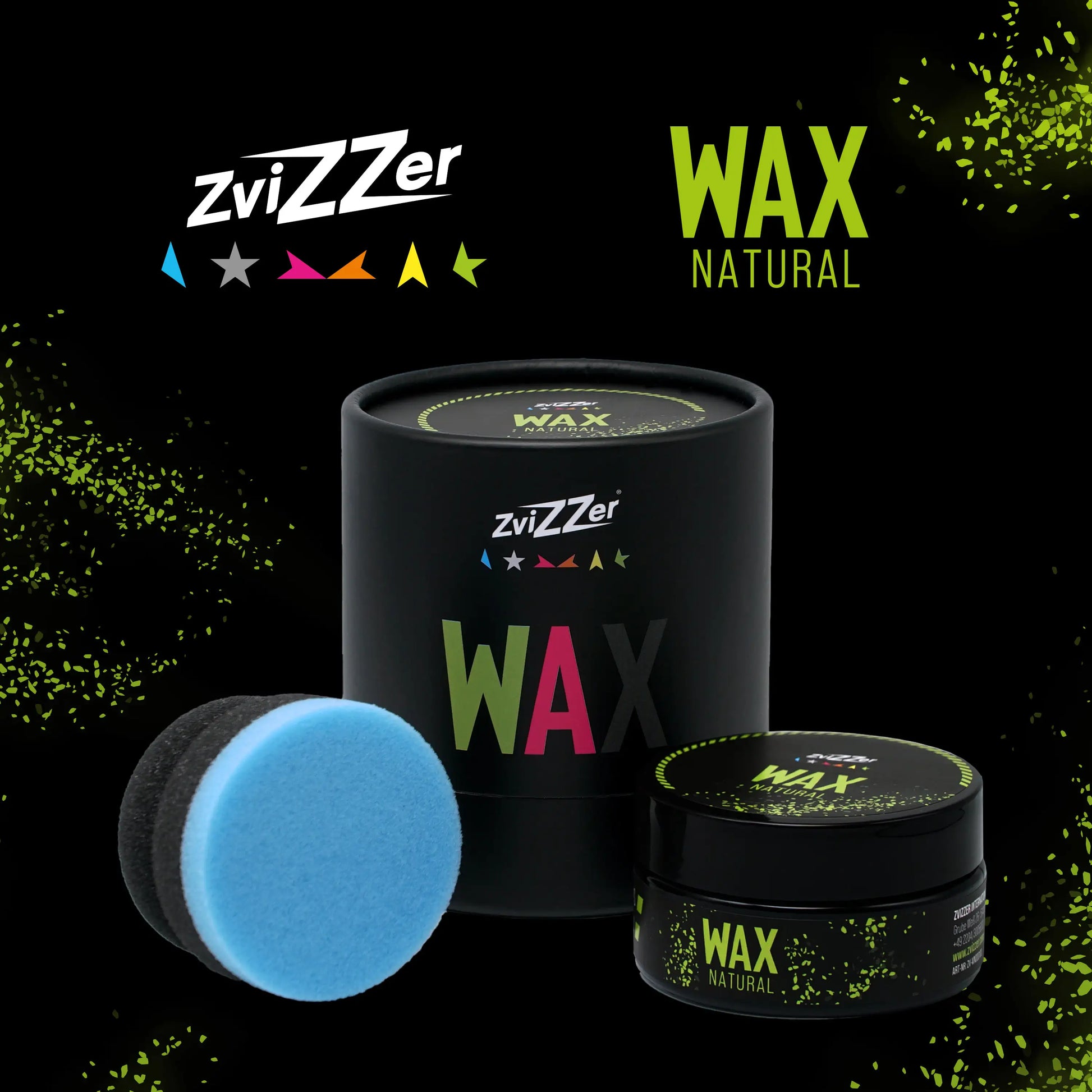 Zvizzer Natural Wax 100ml with applicator and box