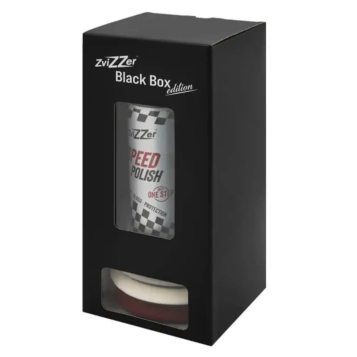 Zvizzer Speed Polish Black Box product packaging
