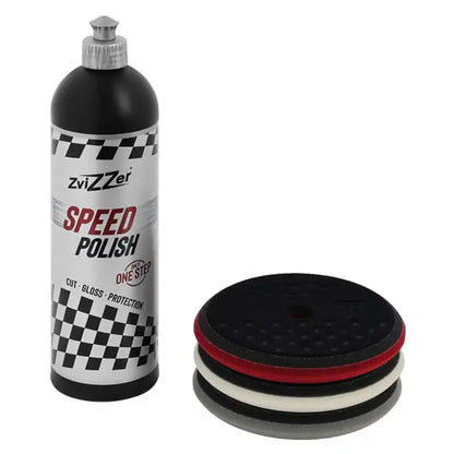 Zvizzer Speed Polish 750ml with Grey, White and Bordeaux 145mm UFO Thermo pads

