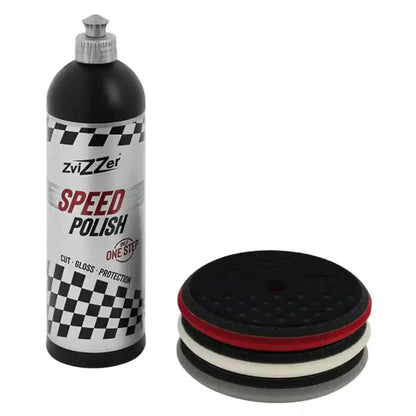 Zvizzer Speed Polish 750ml with Grey, White and Bordeaux 145mm UFO Thermo pads
