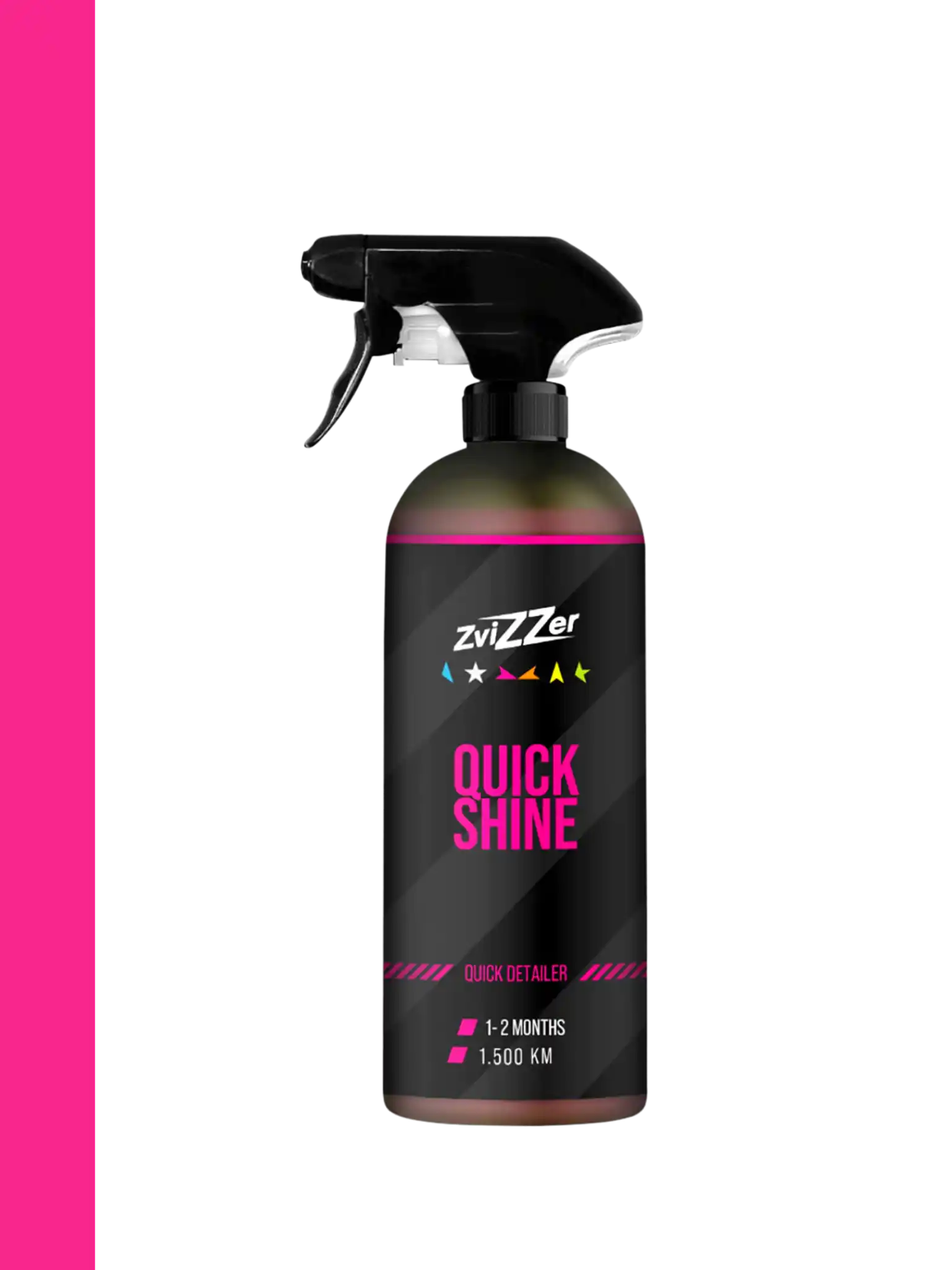 Zvizzer Quick Shine 500ml quick detailer and surface sealant bottle.