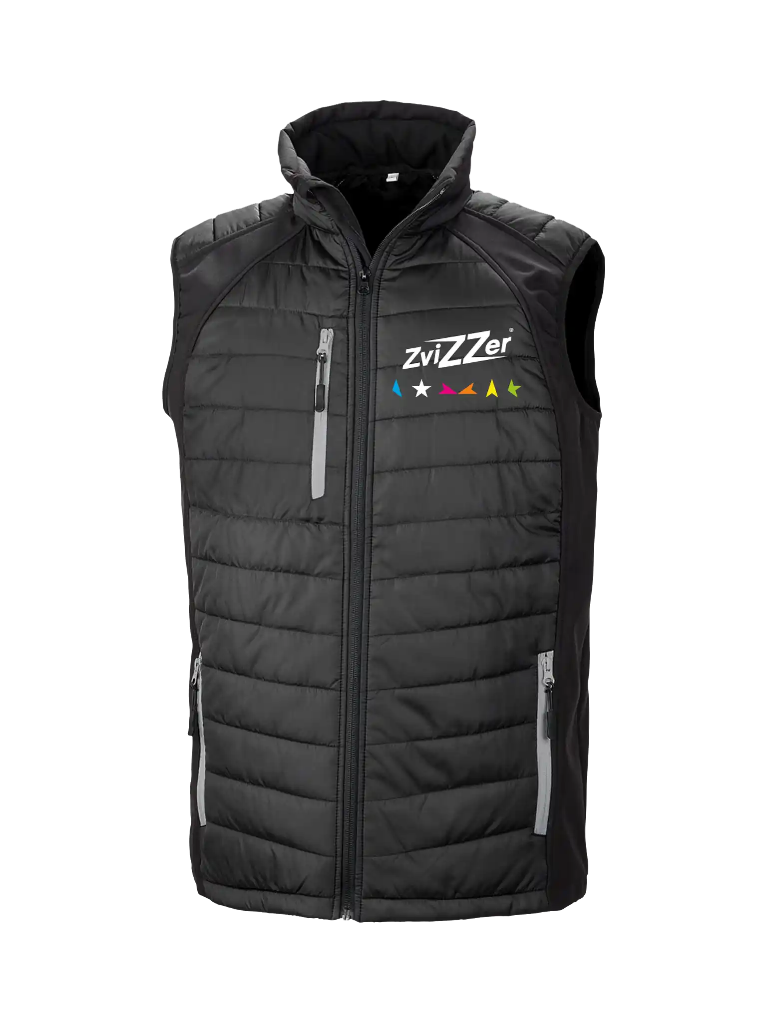 Zvizzer Black Padded Softshell Gilet Unisex) - XL (Chest 47")