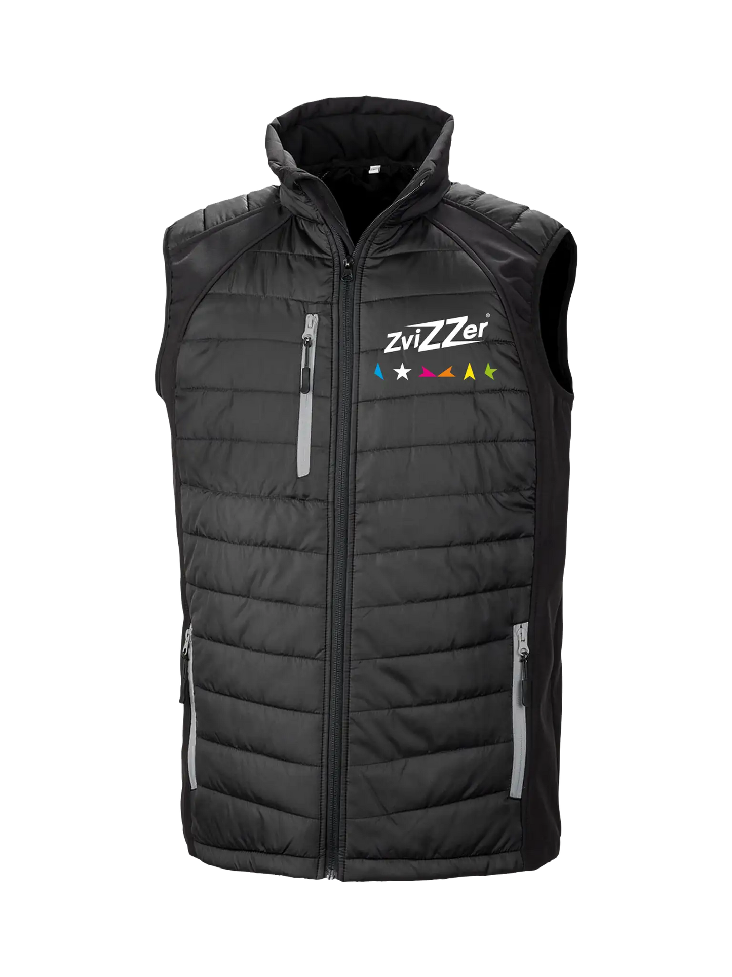 Zvizzer Black Padded Softshell Gilet Unisex) - S (Chest 39")
