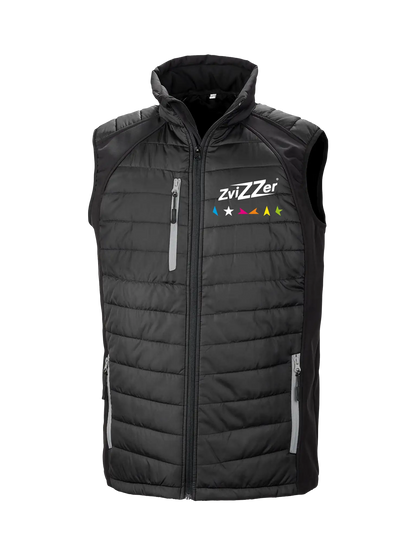 Zvizzer Black Padded Softshell Gilet Unisex) - S (Chest 39")