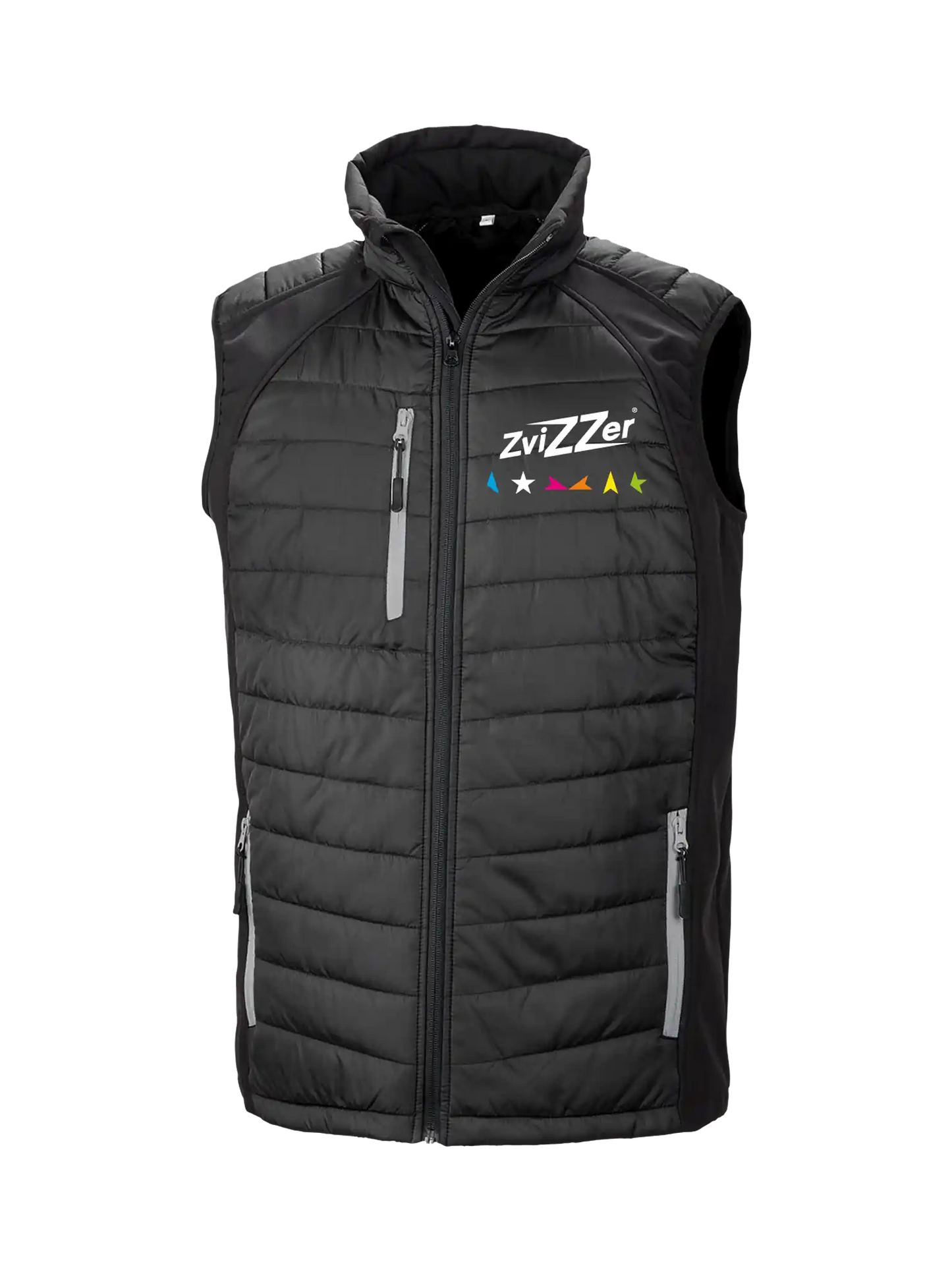 Zvizzer Black Padded Softshell Gilet Unisex)