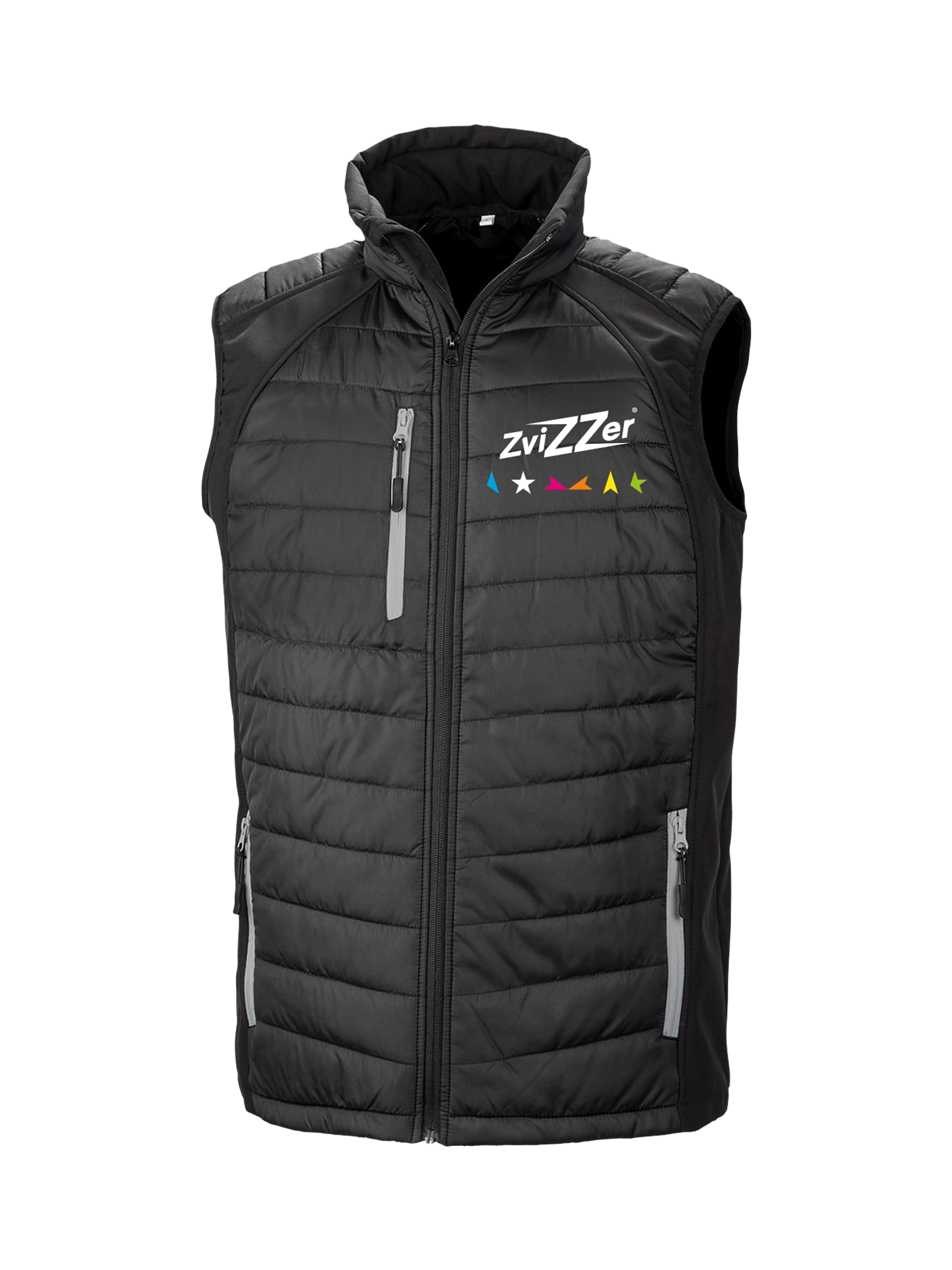 Zvizzer Black Padded Softshell Gilet Unisex) - L (Chest 44")